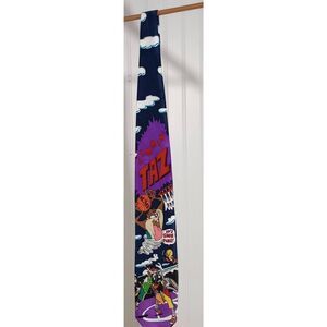 Vintage 1993 taz, bugs, Sylvester and others  space jam tie